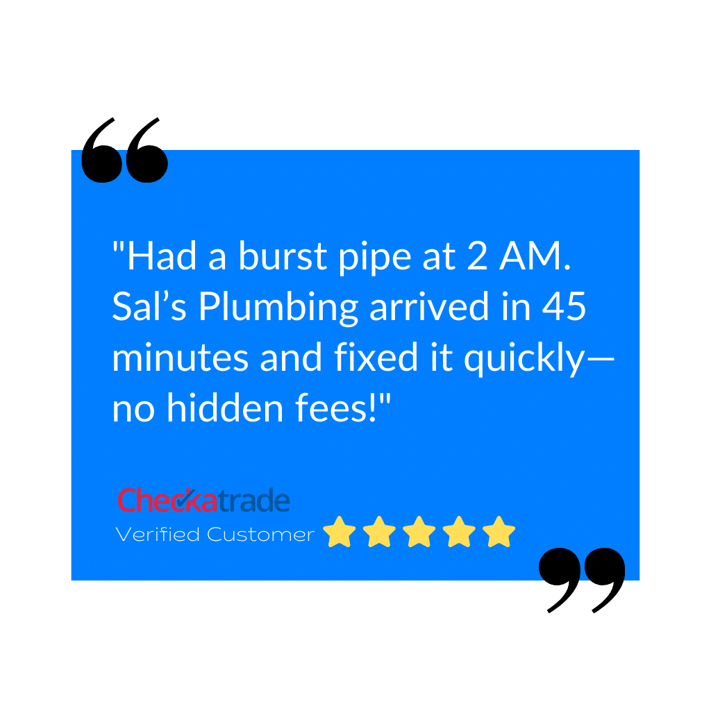 Emergency Plumber Halesowen 1.2 Testimonial